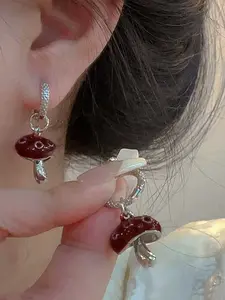 Fashionable Cute Mushroom Design Earrings for Women, Unique Daily Wear Accessories, Perfect for Casual Parties and Gatherings