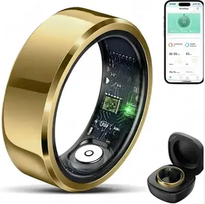 Smart Ring Blood Pressure Heart Rate Sleep Monitoring Smartring IP68 & 5ATM Waterproof Multi-sport Mode Smartring Man Women