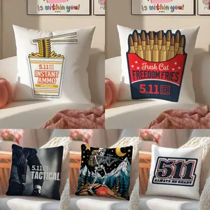 brand tough utility tactical 511 Tactical Pillow Case Pillowcas Soft Detachable Short Plush Fabric With Hidden Zipper Washable And Stain-resistant Decor Home Living Room Bedroom Sofas Office Car Gift