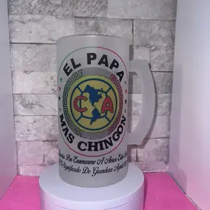 4MER1C4 escudo Frosted Mug 16 oz  Reusable Washable