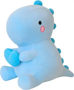 Dinosaur Stuffed Animal, Loving Soft Dino Plush Toys with Holding Heart, Sweet Romantic Anniversary Birthday Gift for Her Girls Boys Girlfriend(Blue,12 inch)