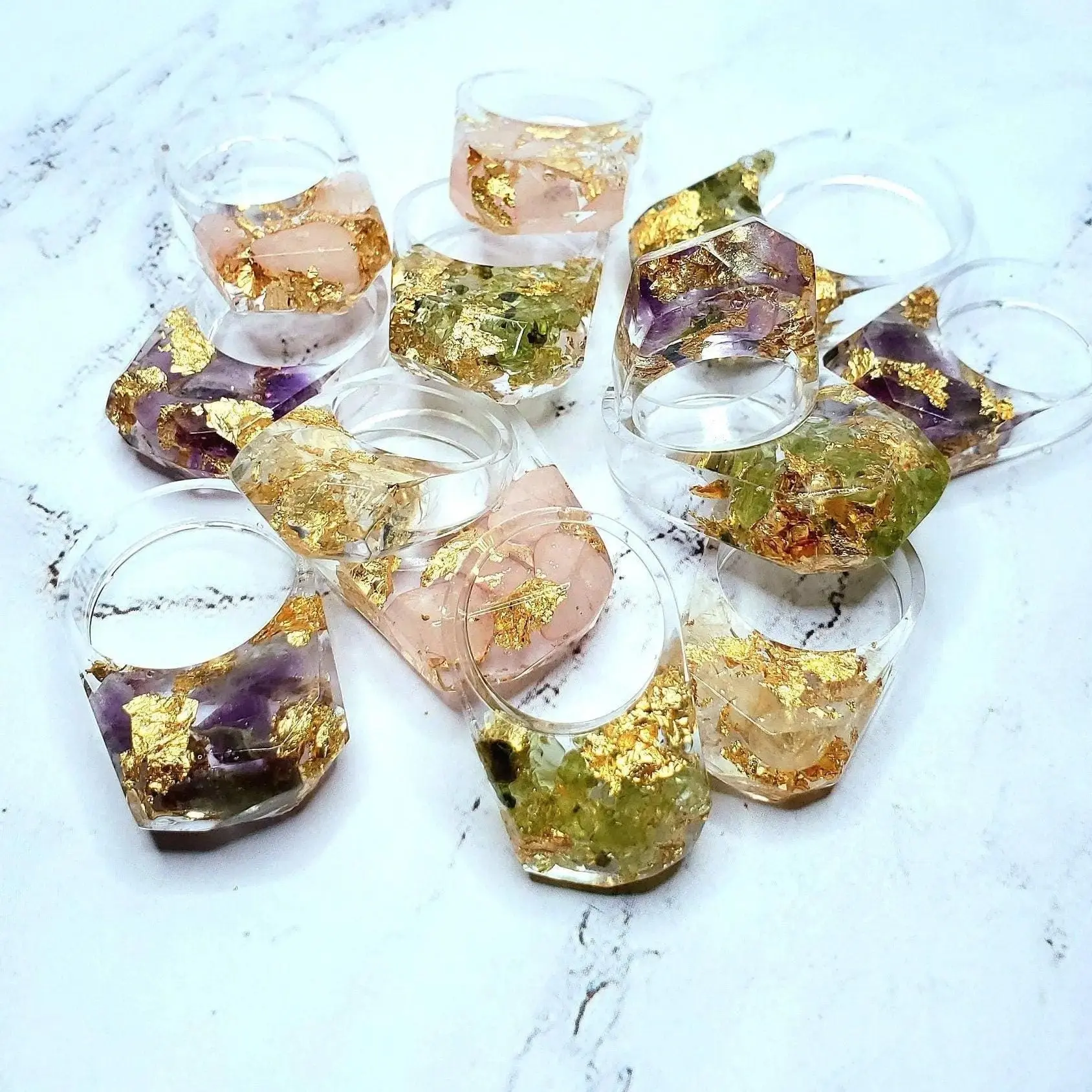 Gemstone Bubble Ring