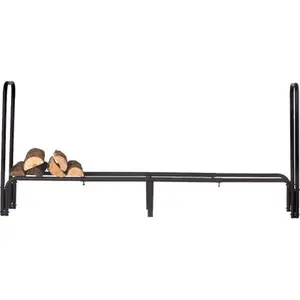 Dagan A914 Adjustable Log Holder, Black Home Organiser Racks for Room Decor Storage