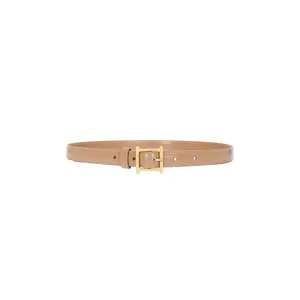 Helsa Logo Mini Waist Belt in Tawny