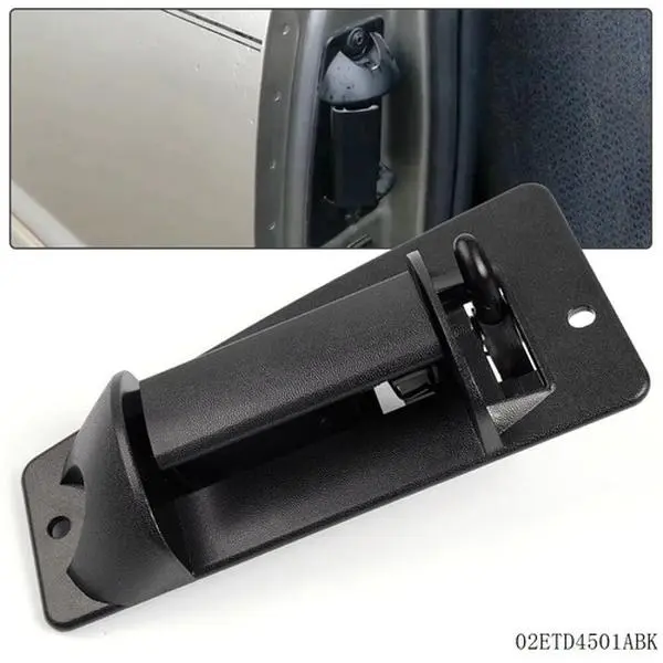 Plastic Rear Left Exterior Car Door Handle Replacement - Fit for 1999-07 Chevy Silverado, GMC Sierra Extended Cab - Automotive Auto Parts Accessories for Car