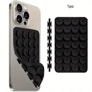 Double-Sided Silicone Suction Cup Phone Case Mount, Hands-Free Strong-Grip Non Slip Holder for Selfies and Videos, Phone Suction Pad, Vacuum Phone Stand Accessory #GLOBAL PICKS