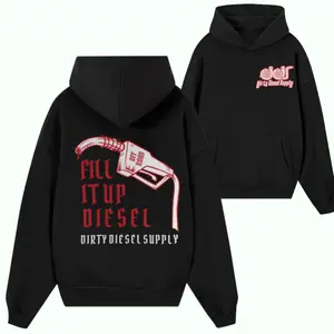Dirty Diesel Supply “Fill It Up Diesel” Hoodie – Fuel Nozzle Graphic Pullover for Truck Owners, Diesel Mechanic Hoodie for Men & Women, Off-Road Truck Lifestyle Gift Apparel