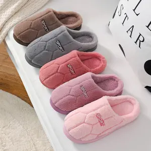 Women's Men's Fuzzy Bedroom Slippers,Unisex House Slippers Comfy,Warm Slip On Light Shoes Outdoor Indoor Slippers Footwear Walking Shoes Girl Flipflop Cotton Slide