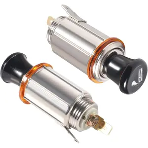 2Pcs Car Cigarette Lighter, DC 12V Auto Cigarette Lighter with Eject Button,Cigarette Lighter Replacement Accessory Push Button for Most Automotive Vehicles