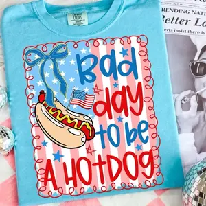 Bad day to be a Hot dog Comfort Colors Shir