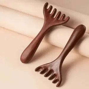 Hexagonal Antler Head Massage Comb, Scalp Therapy Tool, Acupressure Scrubbing Brush, Relaxing Hair Care Device, Available Now