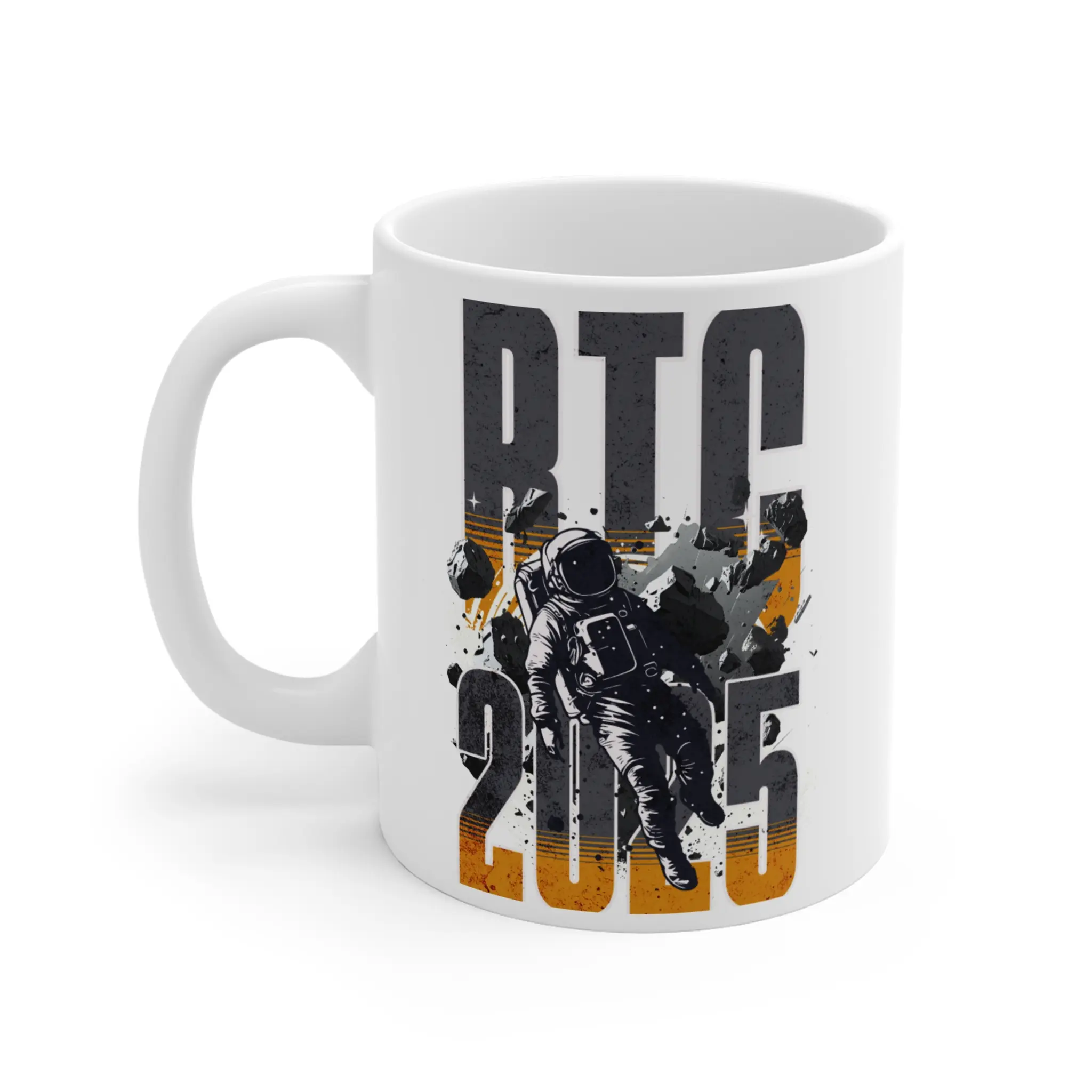 BTC, Bitcoin, 2025, crypto currency, mug, gift Ceramic Beverage Classic