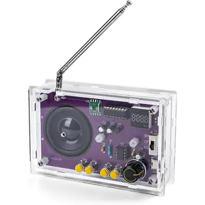 with 2inch Speaker and Case, Radio Soldering Project, Electronic Soldering Practice Kit for High School Education