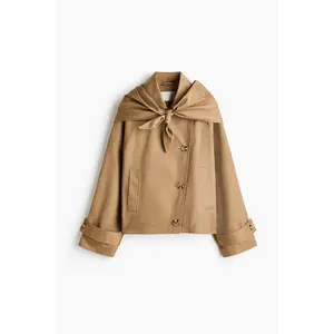 H&M Short trench coat with scarf