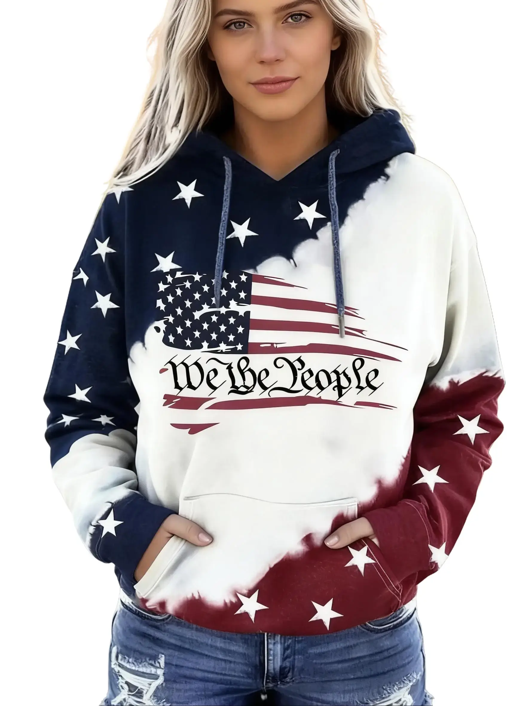 Ethnic Print Hoodie for Women - Vintage Tribal Graphic Long Sleeve Pullover Sweatshirt, Casual Style, Soft Warm Fabric, Ideal Fall & Winter Fashion Top for Everyday Use