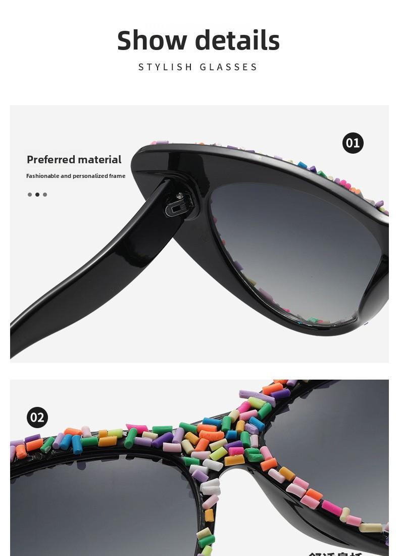 Fashion Cat Eye Rhinestone Sunglasses