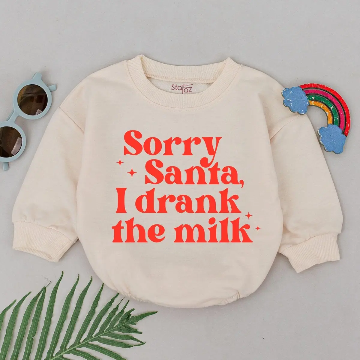 Santa Drank the Milk Romper, 1st Christmas Baby Romper, Xmas Clothes, Baby Shower Gift, Christmas Outfits, Newborn for Girls, Mommy And Me