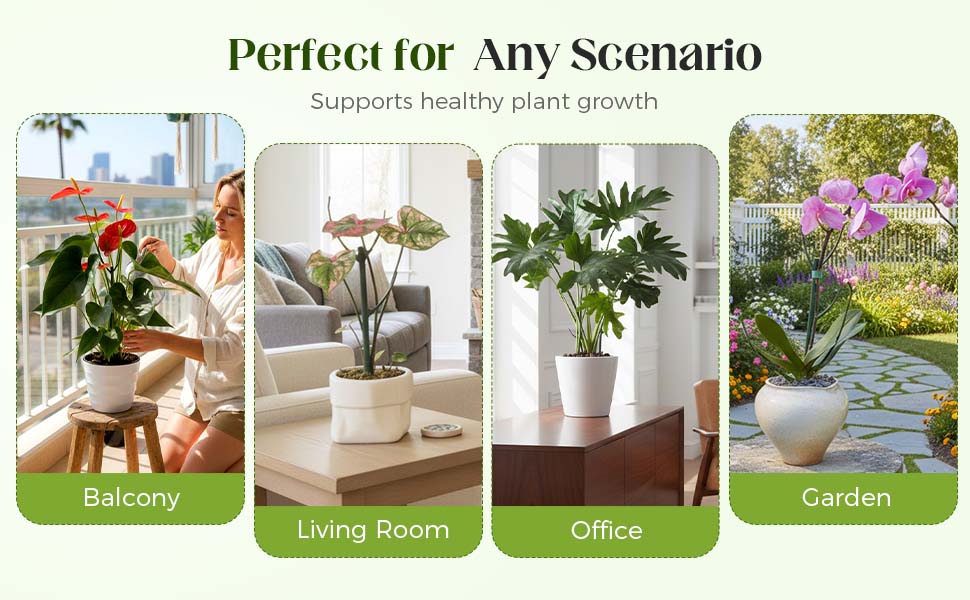 Stackable Monstera Plant Support Stakes – 10 Pack Durable Climbing Plant Support for Indoor & Outdoor Potted Plants, Garden Stakes for Pothos, Philodendron & Vine Plants