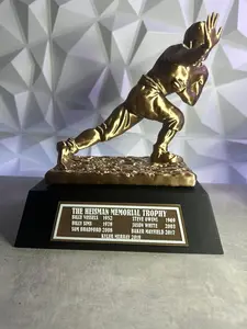 Customizable Heisman Trophy Replica | 10-Inch Personalized College Football Award | 3D-Printed Heisman Trophy