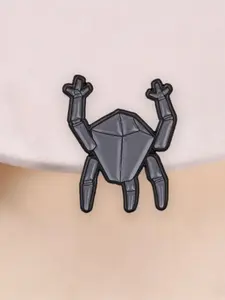 Funny Cartoon Alien Multi-Limbed Rhombus Bio Enamel Pin, Simple Sci-Fi Style Badge, Fashion Accessory, Gift for Friends