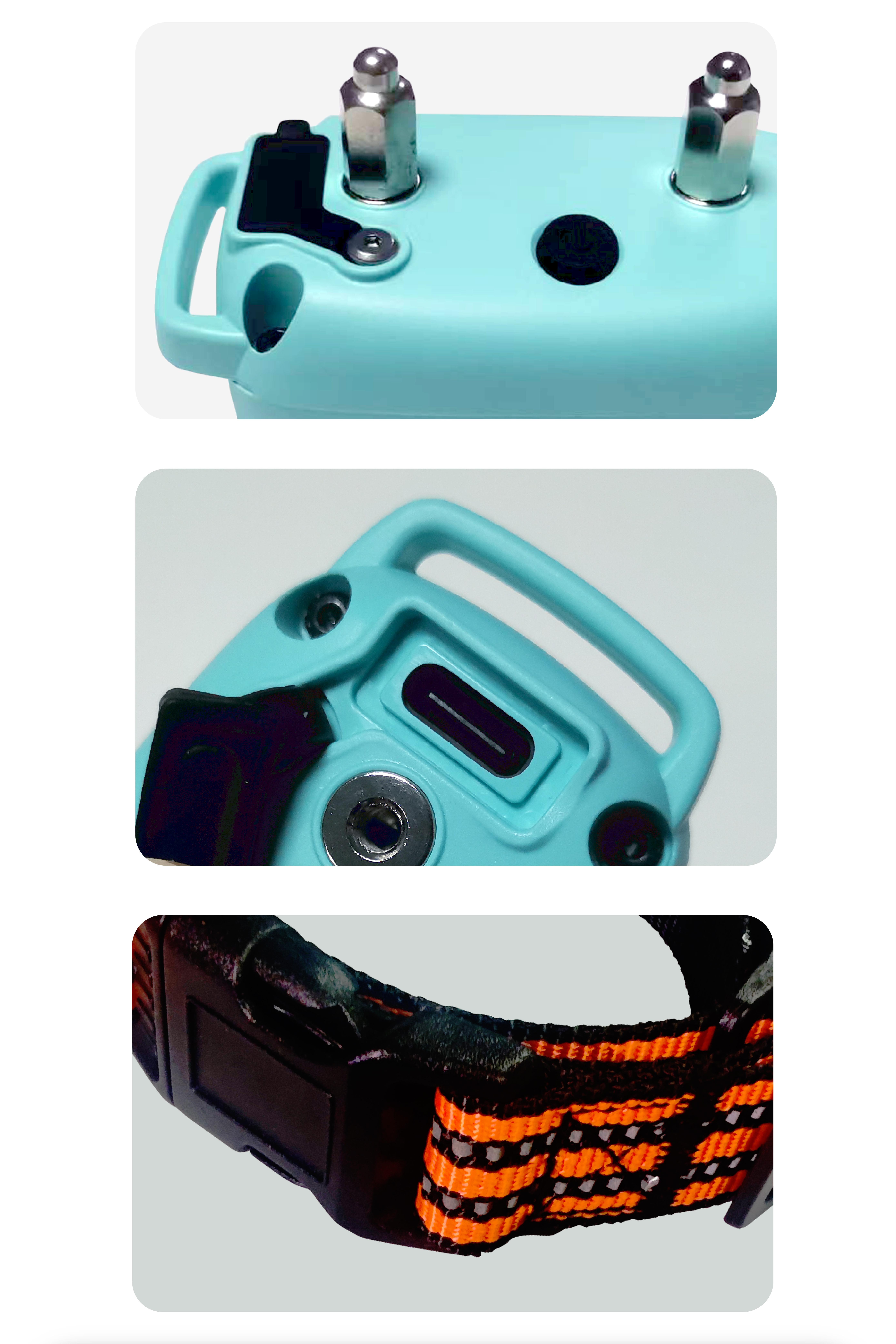 Dog Training Collar & Leash Set 3200ft Remote Control | IP67 Waterproof Built-in Light Magnetic Charging 30 Static 10 Vibration Modes for Dogs 10-120 lbs