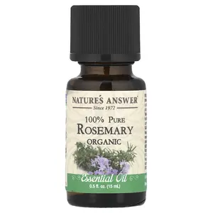 Nature's Answer 100% Pure Organic Essential Oil, Rosemary, 0.5 fl oz (15 ml)