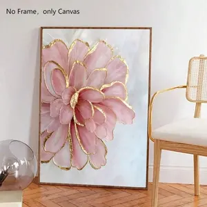 Rose Flower Pattern Watercolor Floral Design Canvas Painting without Frame, 1 Count Modern Wall Art Painting, Wall Art Decor for Home Living Room Bedroom Office