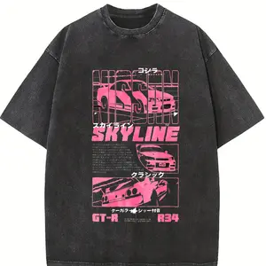 GT3 RS Menswear, Street Racing Shirt, Car Shirt, Super car FallFreshness Unisex Washed T-Shirt Oversized Streetwear, Soft good graphic tees, graphic tee, Vintage style, Racing Style, Race Day, Car Meet, Organic, Cotton, Soft Tee, Round Neck T-Shirt