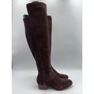 Aerosoles Woman's Boots Cecina Boot Dark Brown Java Faux Suede Size 6 M - Very Good