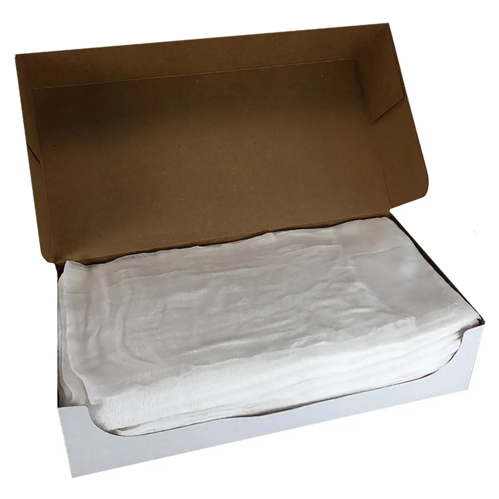 Bulk Box of Bleached Cheesecloth, Choose from Grades 10, 40, 50, 60 & 90, Buy by the Box or a Bulk Case of 10 Boxes