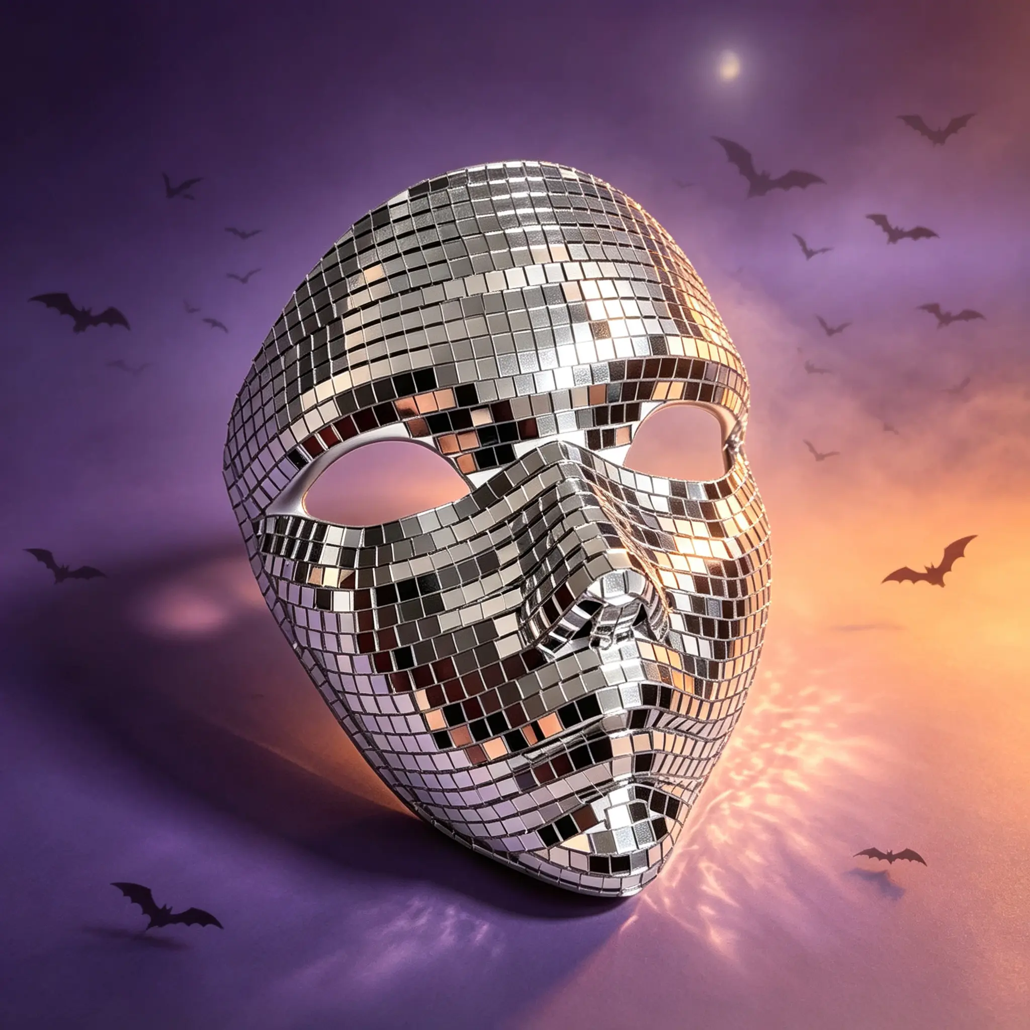 Full Face Diamond Rhinestone Mask Women Halloween Masquerade Ball Party Outfit Shiny Disco Mirror Glam Cosplay Mask Y2K Festival Rave Baddie Aesthetic