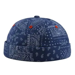 Casual Cotton Dome Melon Cap Adjustable Breathable Brimless Hat Hip Hop Landlord Hat