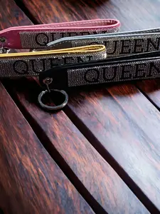 Bling Queen Keychain with Shimmering Rhinestones