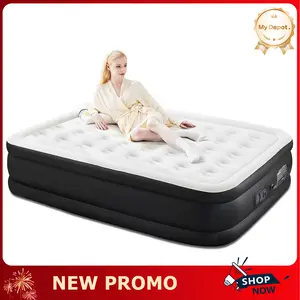 [Deal] Air Mattress with Built in Pump, Inflatable Blow up Camping Bed, Self-Inflating Portable Colchones Inflables for Guests, Home and Travel