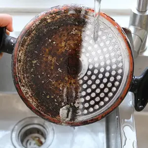 6 Pcs Grill Cleaning Block Pumice Stone for Oven Stove BBQ Grill Cookers Frying Pans Racks Flat Tops Commercial Grade Cleaner Sponges