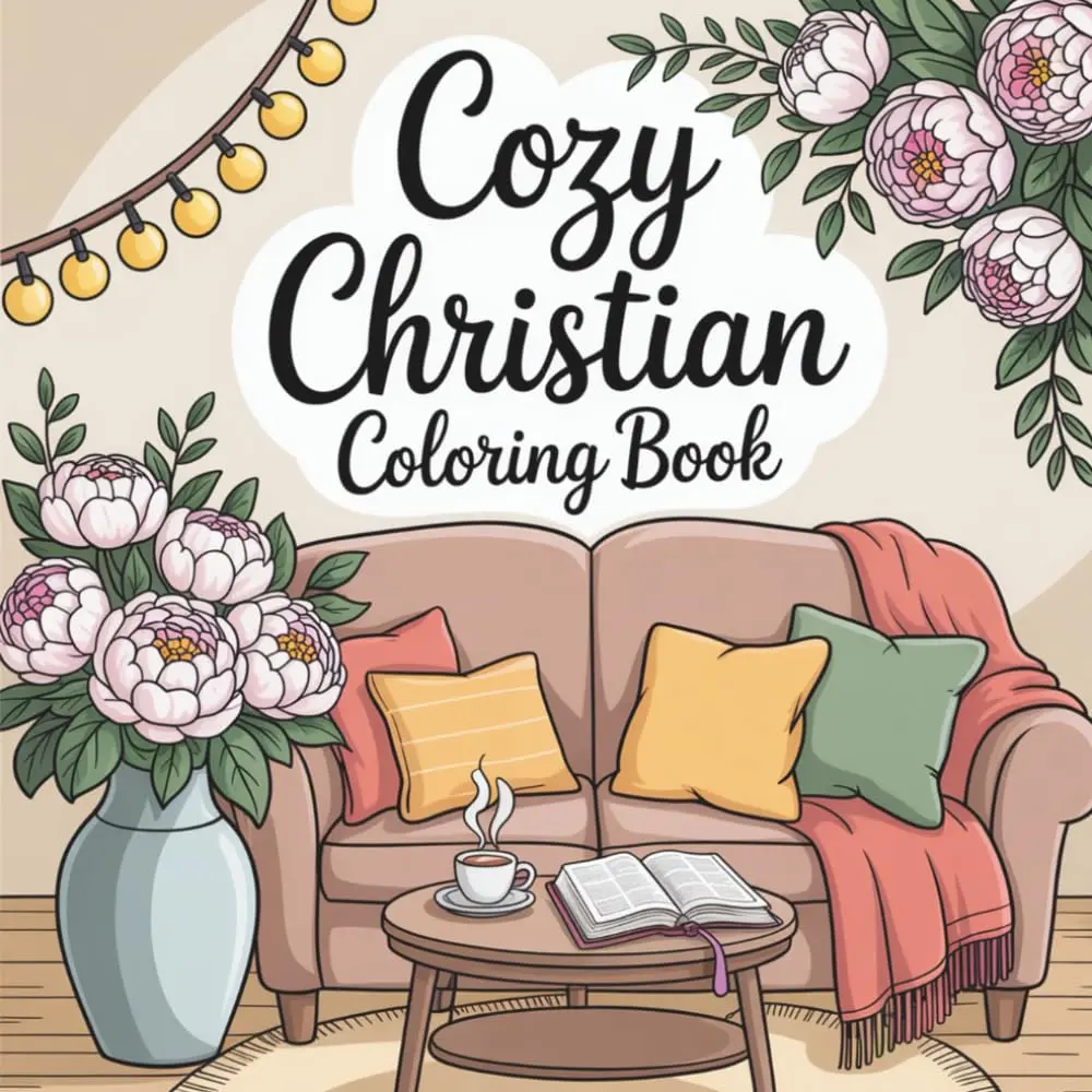 Cozy Christian Coloring Book: Bible Verse Devotional for Teens and Adults with Bold & Easy Designs