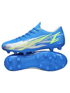 Unisex Professional Ag Football Cleats, Outdoor Sports Soccer Boots, Long Studs, Low Top, Large Sizes 46-47, Artificial Grass Shoes