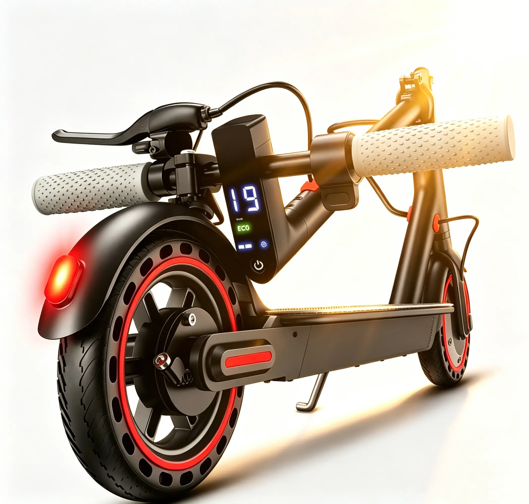 8.5-inch foldable electric scooter, max speed of 19miles， 350-watt motor, maximum range of 19 miles, with APP Folding Escooter