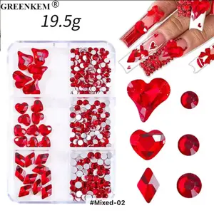 Rhinestone Assorted 6 Grid Pack