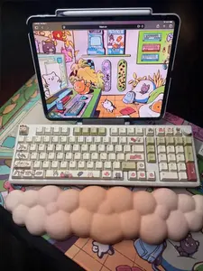 Fun HpyTch Theme Wireless Full Set with Cute Keyboard for Gamers or to Upgrade your Office