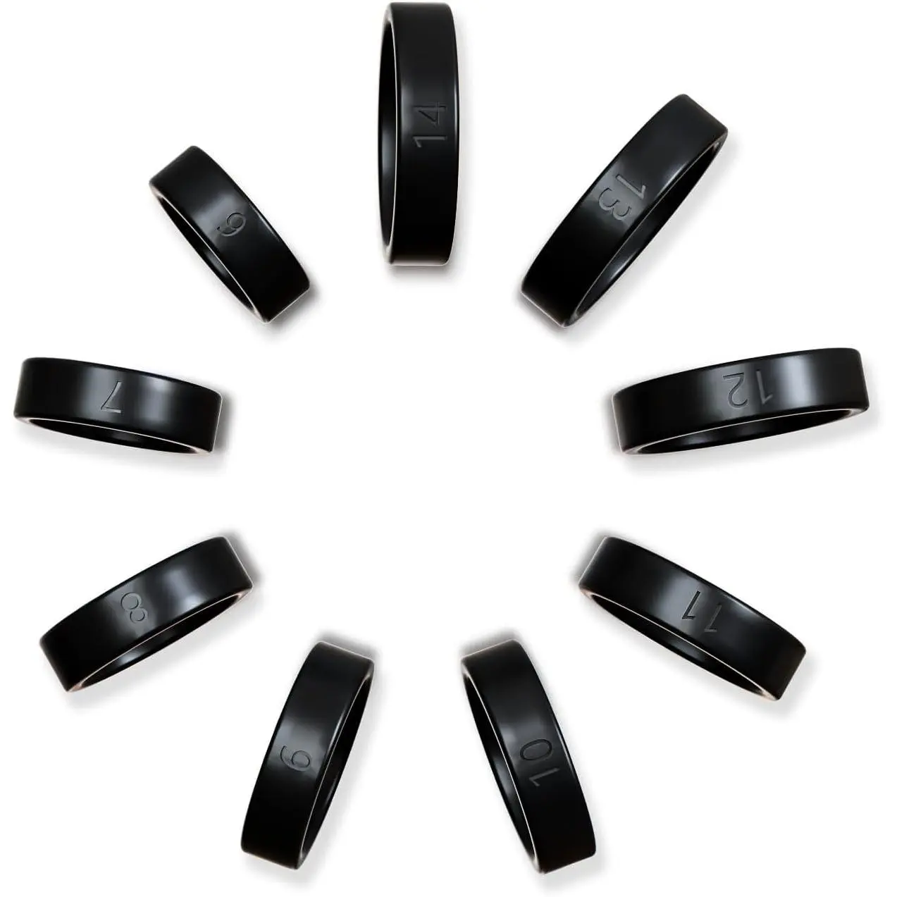 Unisex Modern Synthetic Smart Wearable Fitness Tracker Ring - Sleep Monitoring, Step Counting, 6-14# Sizing Kit, Manufacturer Warranty for Adults, Manufacturer Warrenty