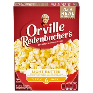 Orville Redenbacher's Microwave Popcorn, Light Butter Flavor, 2.69 oz., 6-Count