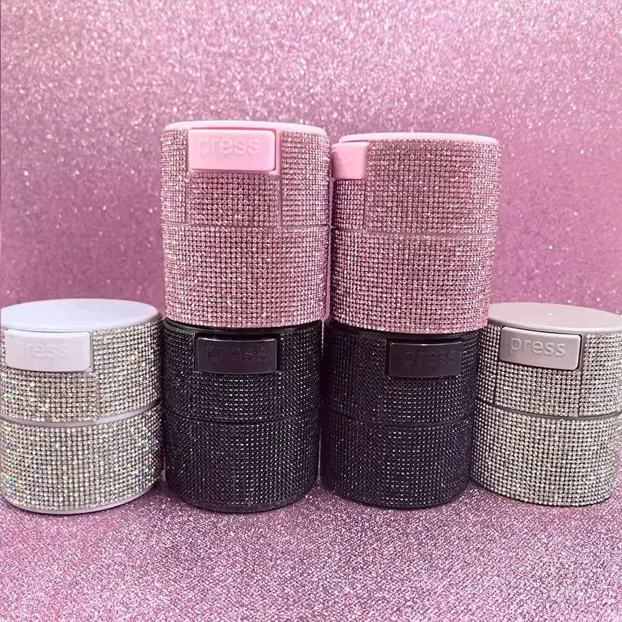 Lash Glue Storage Container, Diamond-Shaped Plastic Adhesive Organizer and Makeup Box for Eyelash Extension Tools, Beauty, With Compartments, With Lid