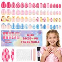 QIEK Press On Nails for Kids Set 003