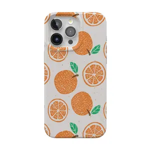 Casely iPhone 15 Pro Max Case | Main Squeeze | Orange Stamped | Compatible with MagSafe | Classic Ultra Thin Design