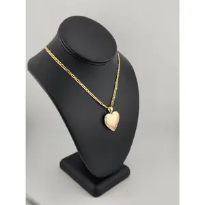 Brand New Bazilian 18k Gold Filled Heart Locket Necklace