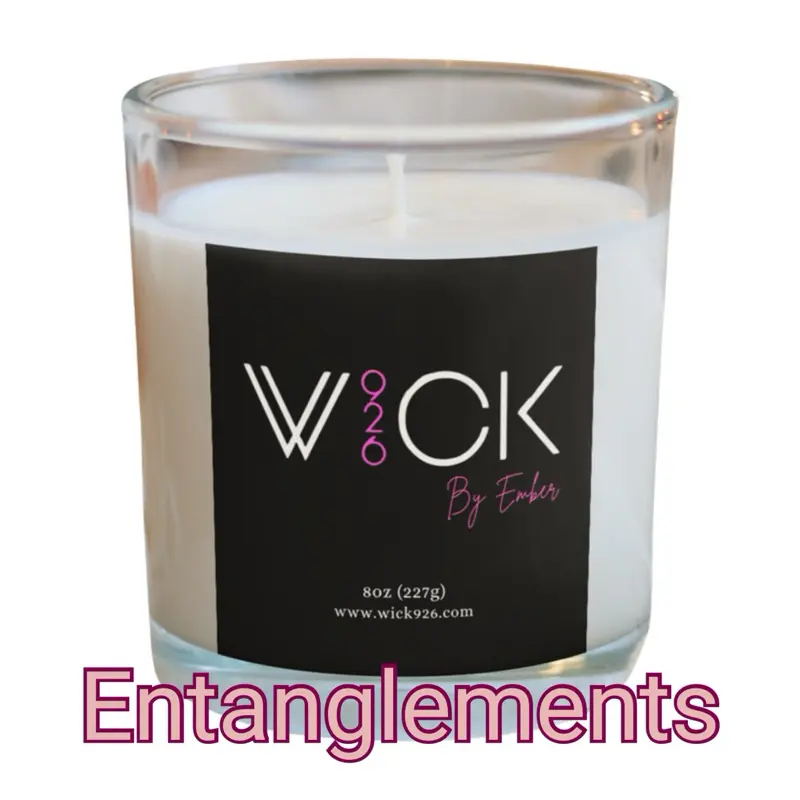 Wick 926 Co Entanglements 8oz Scented Candle - pineapple/sage Fragrance - Long Lasting 40-45 Hours - Ideal for Decorating & Gifting