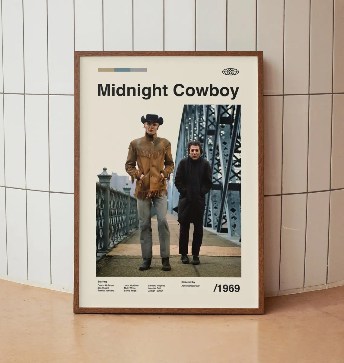 Midnight Cowboy Poster Contemporary Wall Decor Modern Home Aesthetic Interior Decoration Print