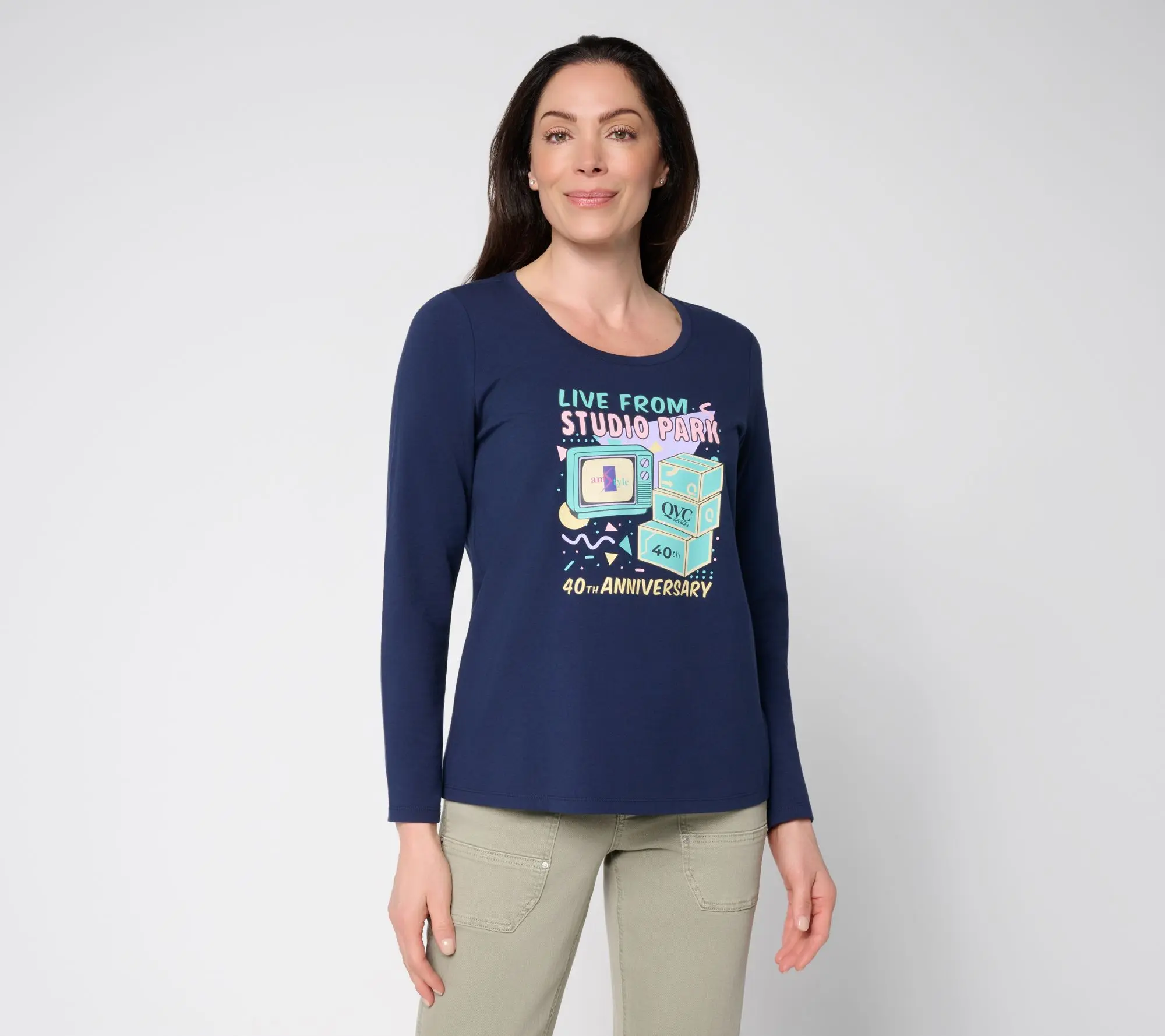 Studio Park 40th Anniversary Graphic Long Sleeve Tee