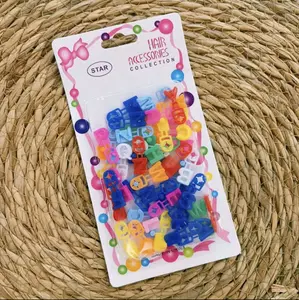 ABC Hair Clips For Girls-Colorful Set Star